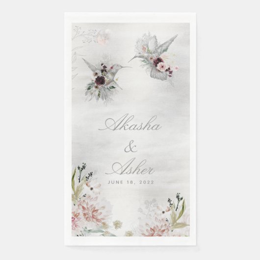 Ethereal Liebe Hochzeitessen Napkins Serviette (Vorderseite)