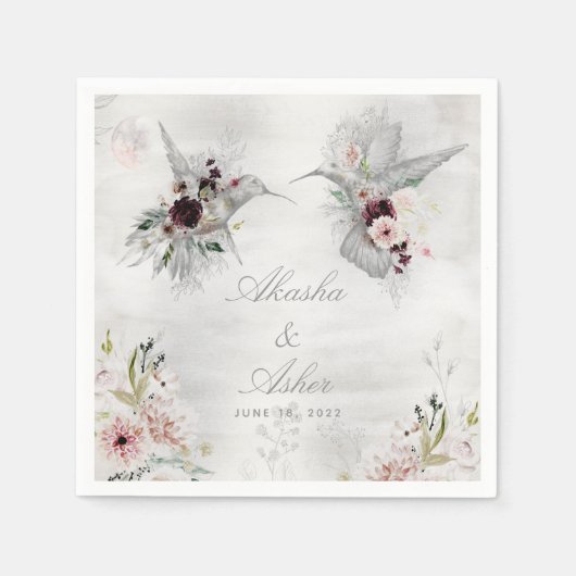 Ethereal Liebe Wedding Cocktail Napkins Serviette (Vorderseite)