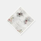 Ethereal Liebe Wedding Cocktail Napkins Serviette (Ecke)