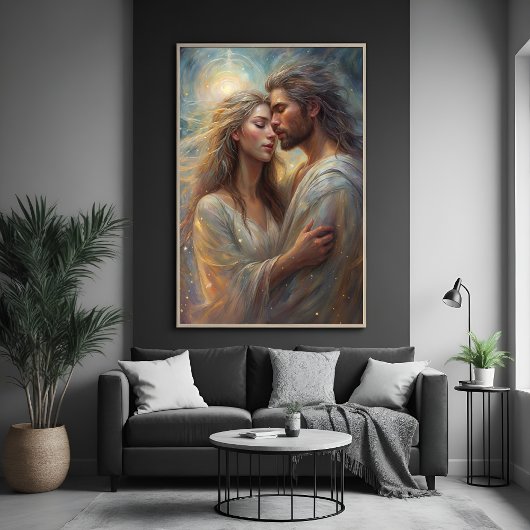 Ethereal Liebhaber von Dreameich Romantischer Ölma Poster