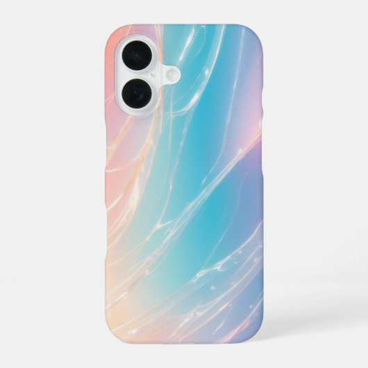Ethereal Light Veil Streamline Phone Case iPhone 16 Hülle (Rückseite)