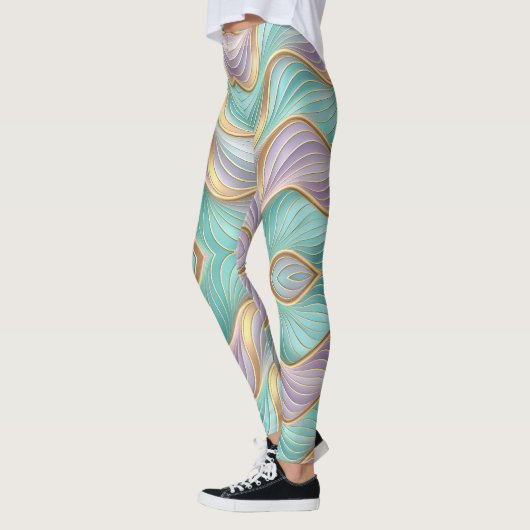 Ethereal Light Waves | Seamless Iridescent  Leggings (Links)