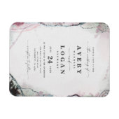 Ethereal Lilac Lila & Green Wedding Einladung Magnet (Horizontal)