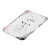Ethereal Lilac Lila & Green Wedding Einladung Magnet (Linke Seite)