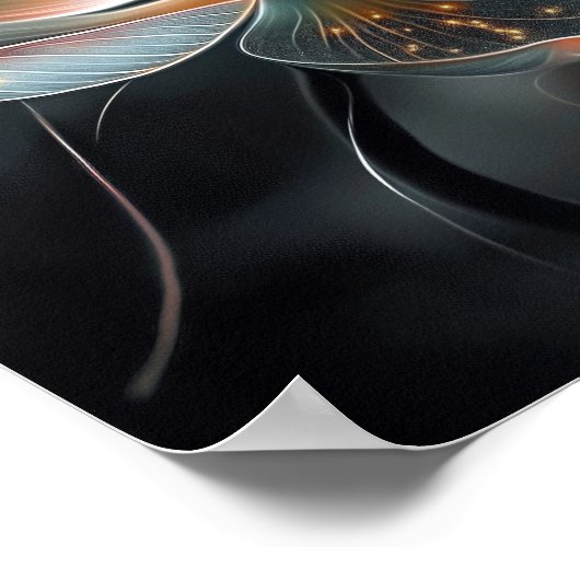 Ethereal Lily Print Poster (Ecke)