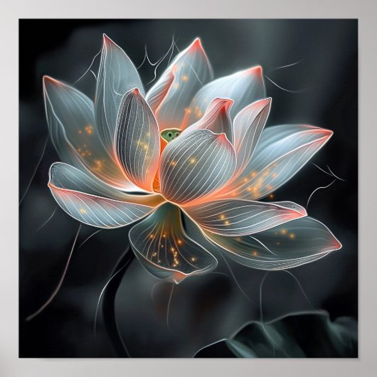 Ethereal Lily Print Poster (Vorne)