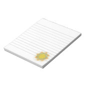 Ethereal Lotus Blume Custom Lined Notizblock (Rotiert)