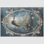 Ethereal Lotus Moon Portrait & Fantasy Seidenpapier (Vorderseite)