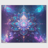 Ethereal Lotus Wrapping Paper Geschenkpapier (Flach)