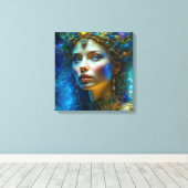Ethereal Magische Fantasie Kunst Schöne Göttin Leinwanddruck (Insitu (Holzboden))