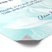 Ethereal Magnolia Blume, Gastgeschenke Hochzeiten Poster (Ecke)