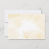 Ethereal Magnolia Blume, Hochzeit Dankeskarte (Rückseite)