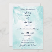 Ethereal Magnolia Blume, Hochzeit Einladung (Vorderseite)