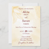 Ethereal Magnolia Blume, Hochzeit Einladung (Vorderseite)