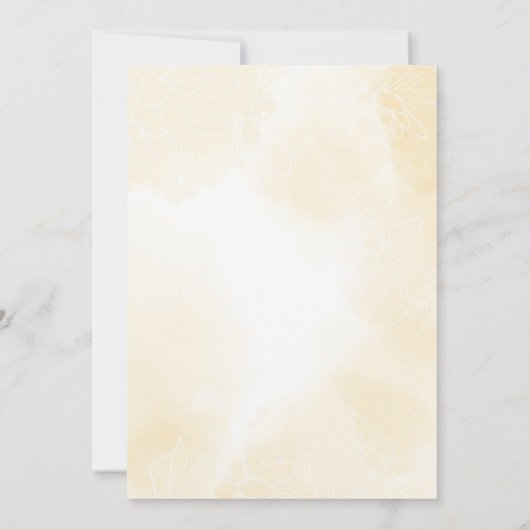 Ethereal Magnolia Blume, Hochzeit Einladung (Rückseite)