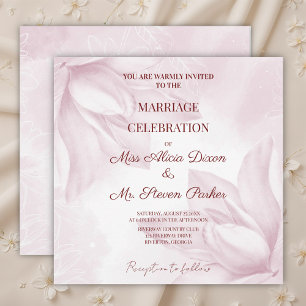 Ethereal Magnolia Blume, Hochzeit Einladung