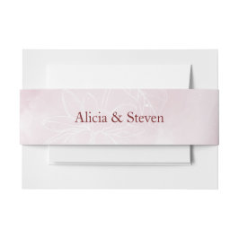 Ethereal Magnolia Blume, Hochzeit Einladungsbanderole