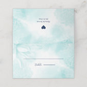 Ethereal Magnolia Blume, Hochzeit Platzkarte (Außenseite Aufgefaltet)