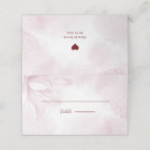 Ethereal Magnolia Blume, Hochzeit Platzkarte (Außenseite Aufgefaltet)