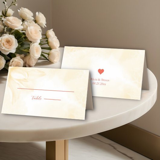 Ethereal Magnolia Blume, Hochzeit Platzkarte