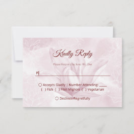Ethereal Magnolia Blume, Hochzeit RSVP Karte