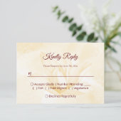 Ethereal Magnolia Blume, Hochzeit RSVP Karte (Stehend Vorderseite)