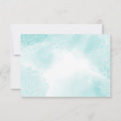 Ethereal Magnolia Blume, Hochzeit RSVP Karte (Rückseite)