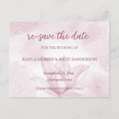 Ethereal Magnolia Blume, Hochzeit Save the Date Postkarte (Vorderseite)