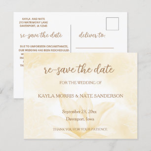 Ethereal Magnolia Blume, Hochzeit Save the Date Postkarte