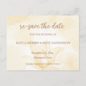 Ethereal Magnolia Blume, Hochzeit Save the Date Postkarte (Vorderseite)