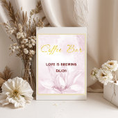 Ethereal Magnolia Blume, Hochzeitcoffee Bar Poster