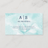 Ethereal Magnolia Blume, Hochzeitdetails Begleitkarte (Vorderseite)