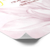 Ethereal Magnolia Blume, Hochzeitsglanz Poster (Ecke)