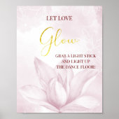 Ethereal Magnolia Blume, Hochzeitsglanz Poster (Vorne)