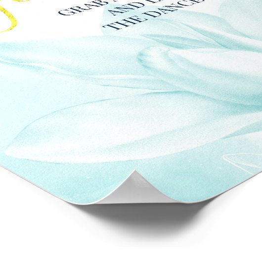 Ethereal Magnolia Blume, Hochzeitsglanz Poster (Ecke)