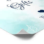 Ethereal Magnolia Blume, Hochzeitskarten und Gesch Poster (Ecke)