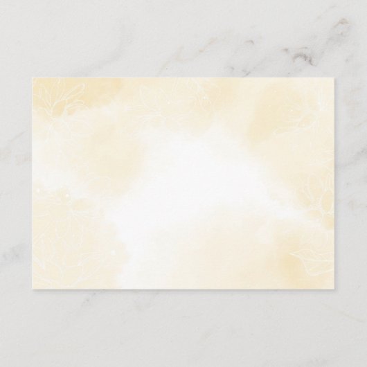 Ethereal Magnolia Blume, Hochzeitsunterkünfte Begleitkarte (Rückseite)