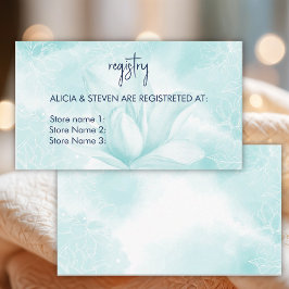 Ethereal Magnolia Blume, Register Begleitkarte