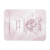 Ethereal Magnolia Blume Save the Date Magnet (Horizontal)