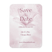 Ethereal Magnolia Blume Save the Date Magnet (Vertikal)