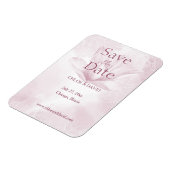 Ethereal Magnolia Blume Save the Date Magnet (Linke Seite)