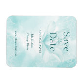 Ethereal Magnolia-Blume, Speichern des Datumsmagne Magnet (Horizontal)