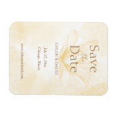 Ethereal Magnolia-Blume, Speichern des Datumsmagne Magnet (Horizontal)