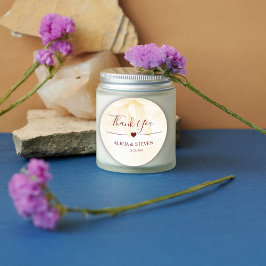 Ethereal Magnolia Blume, vielen Dank Runder Aufkleber