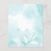 Ethereal Magnolia Haushalt Hochzeit Speichern Sie  Flyer (Hinten)