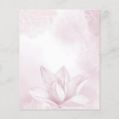 Ethereal Magnolia Haushalt Hochzeit Speichern Sie Flyer (Hinten)