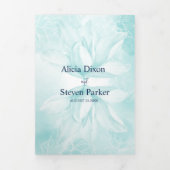 Ethereal Magnolia, Hochzeit Dreifach Gefaltete Einladung (Cover)