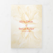 Ethereal Magnolia, Hochzeit Dreifach Gefaltete Einladung (Cover)