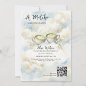 Ethereal Matcha Made in Heaven Bridal Shower Einladung (Vorderseite)