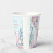 Ethereal Meerjungfrau unter der Sea Baby Dusche Pappbecher (Links)